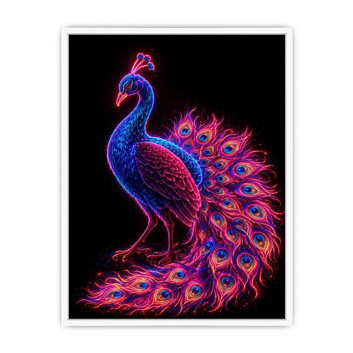 Radiant Plumage canvas art for modern luxury decor.