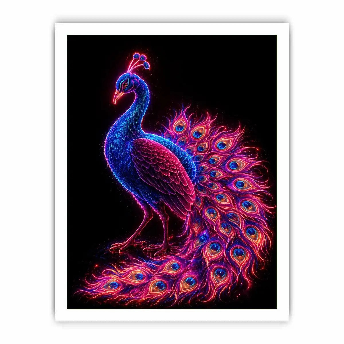 Radiant Plumage canvas art for modern luxury decor.