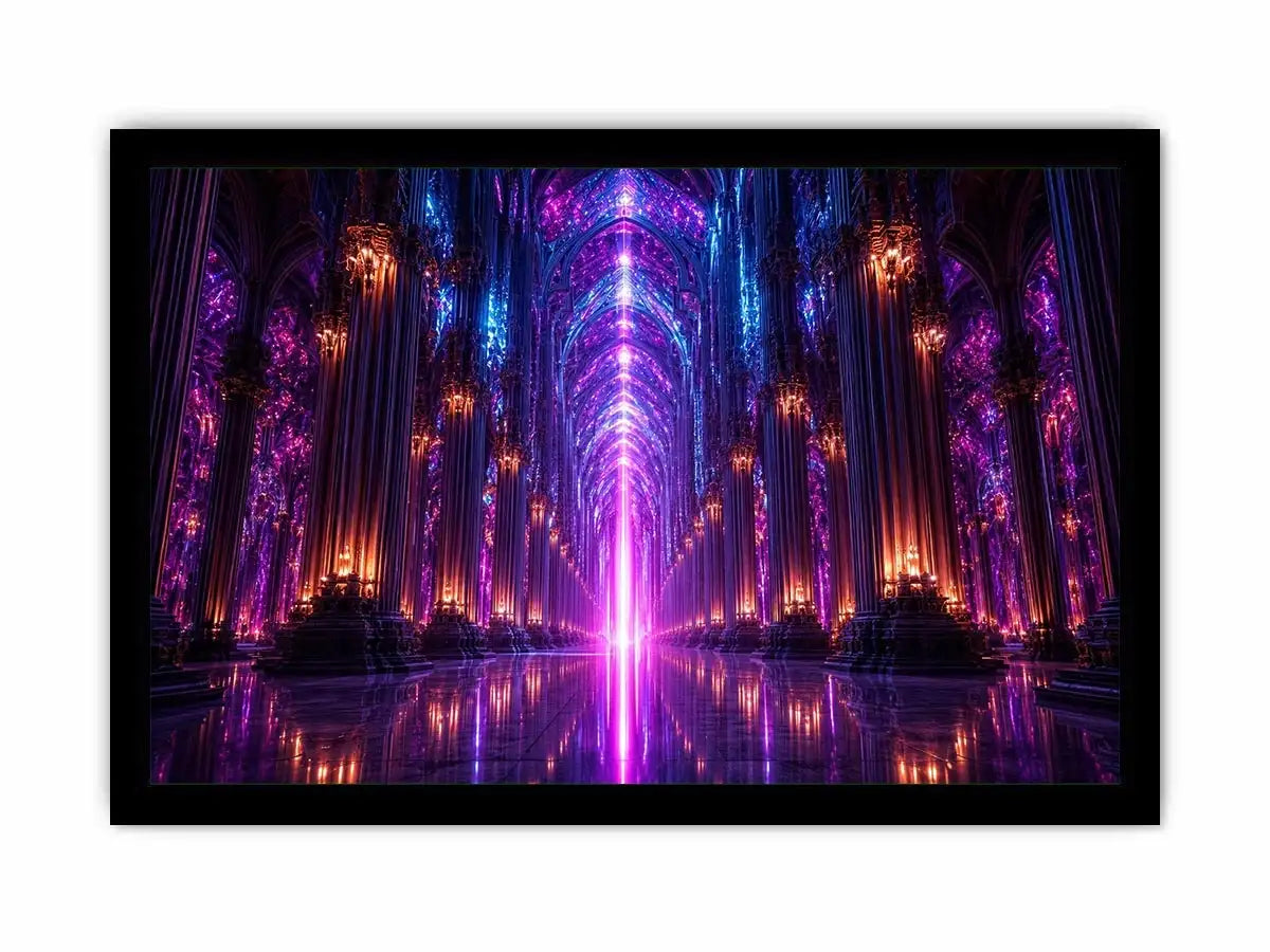 Celestial Cathedral canvas art for modern luxury decor.