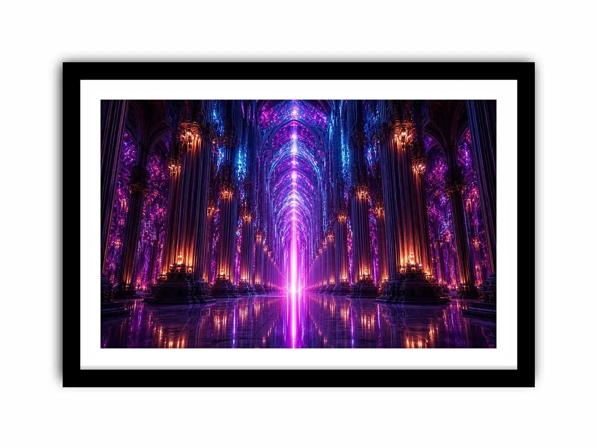 Celestial Cathedral canvas art for modern luxury decor.