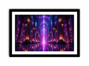 Celestial Cathedral canvas art for modern luxury decor.