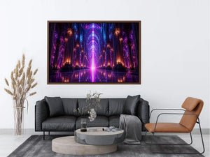 Celestial Cathedral canvas art for modern luxury decor.