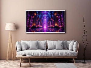 Celestial Cathedral canvas art for modern luxury decor.