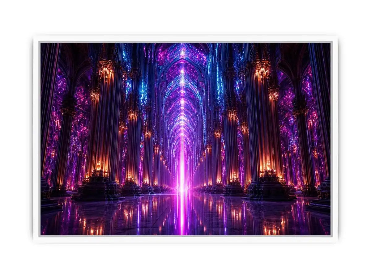 Celestial Cathedral canvas art for modern luxury decor.