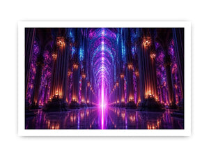 Celestial Cathedral canvas art for modern luxury decor.
