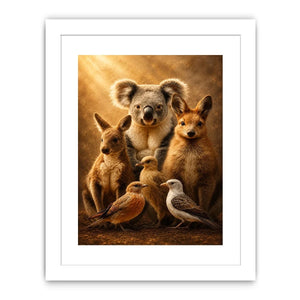 Australian animal canvas art for cozy nursery or kids room decor.