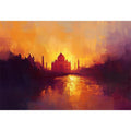 Taj Mahal Oil Painting