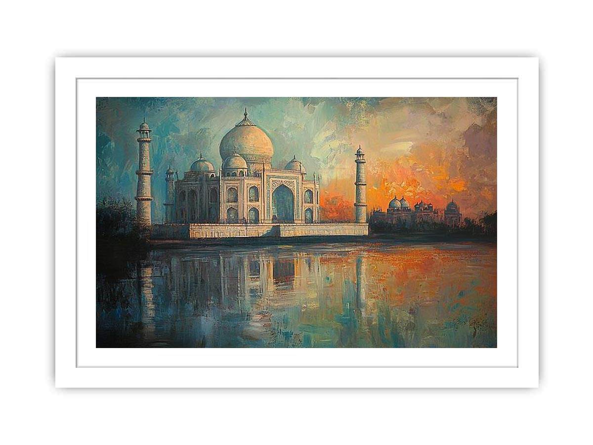 Taj Mahal Canvas Painting 
