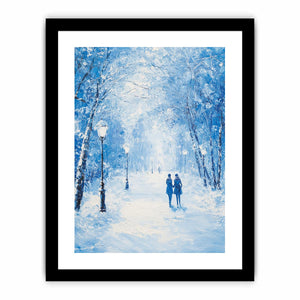 Blue winter Canvas Painting 