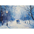 Couple Walk Oil Painting