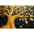 Gold Leaves  Oil Painting