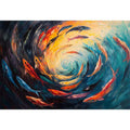 swimming Oil Painting