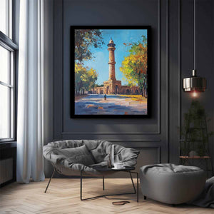 Qutub Minar Canvas Painting 