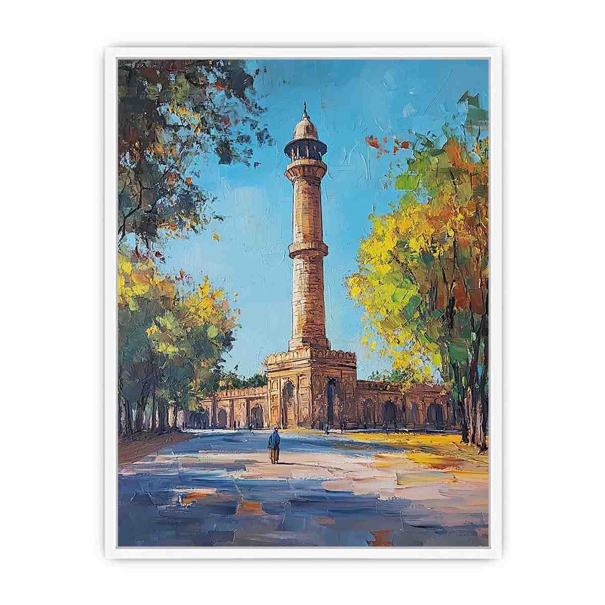 Qutub Minar Canvas Painting 