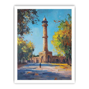 Qutub Minar Canvas Painting 