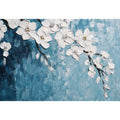 White Flowers Oil Painting