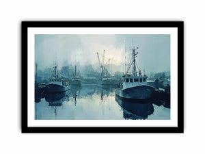 Harbor Canvas Painting 