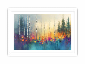 Birch Trees Canvas Painting 