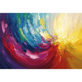 Abstract Swirl Oil Painting