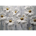White Flowers Oil Painting