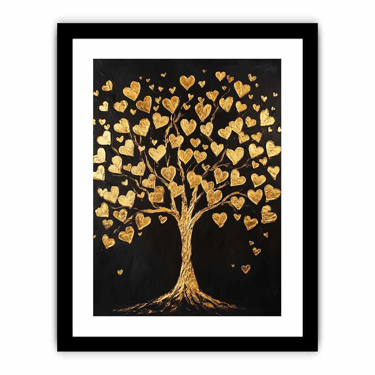 Gold Tree Canvas Painting 