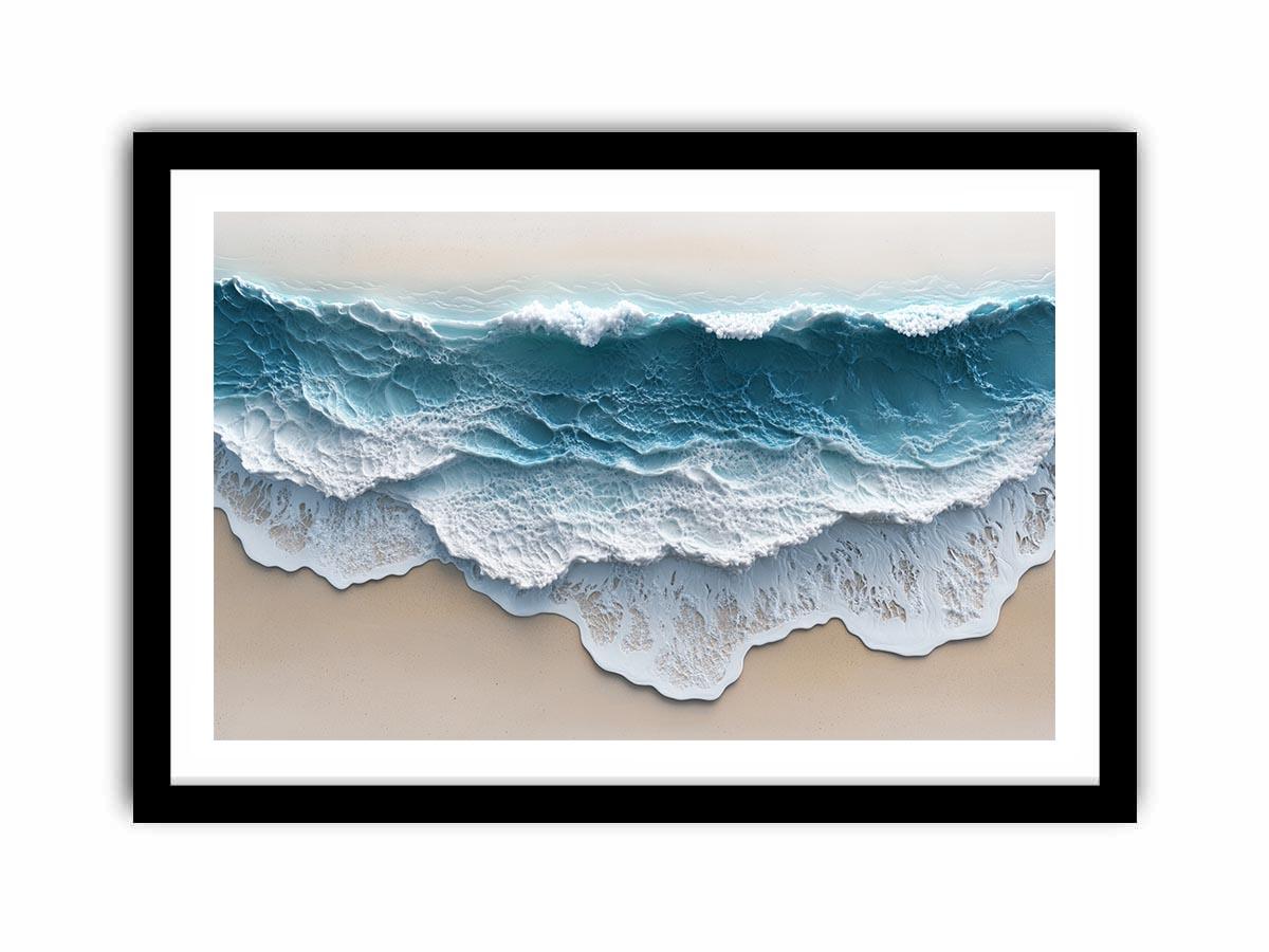 Abstract Waves Canvas Painting 