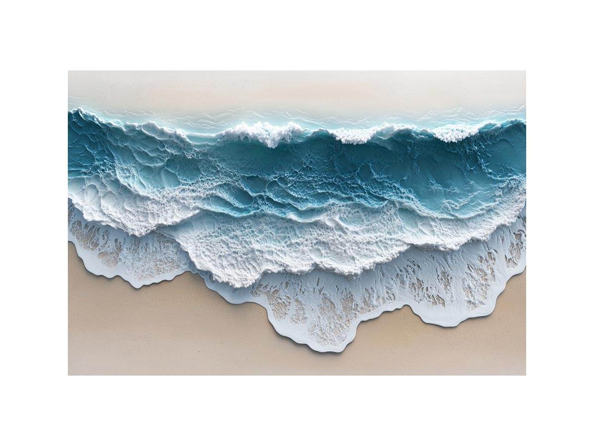 Abstract Waves Oil Painting
