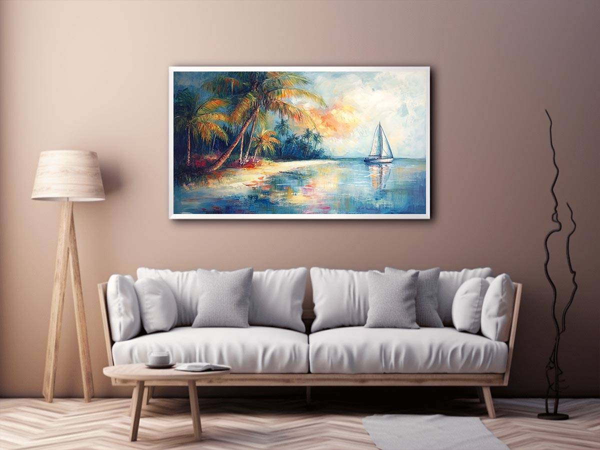 Coastal Ride Canvas Painting 