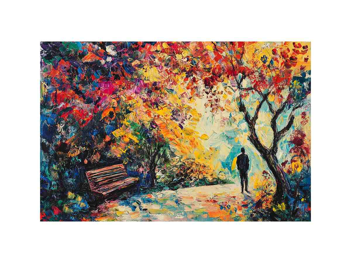 Walk In the Park Oil Painting