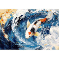 Koi Fish Oil Painting