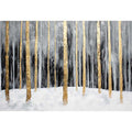 Gold Trees Oil Painting