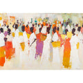African Villlage  Oil Painting