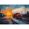 Truck Oil Painting