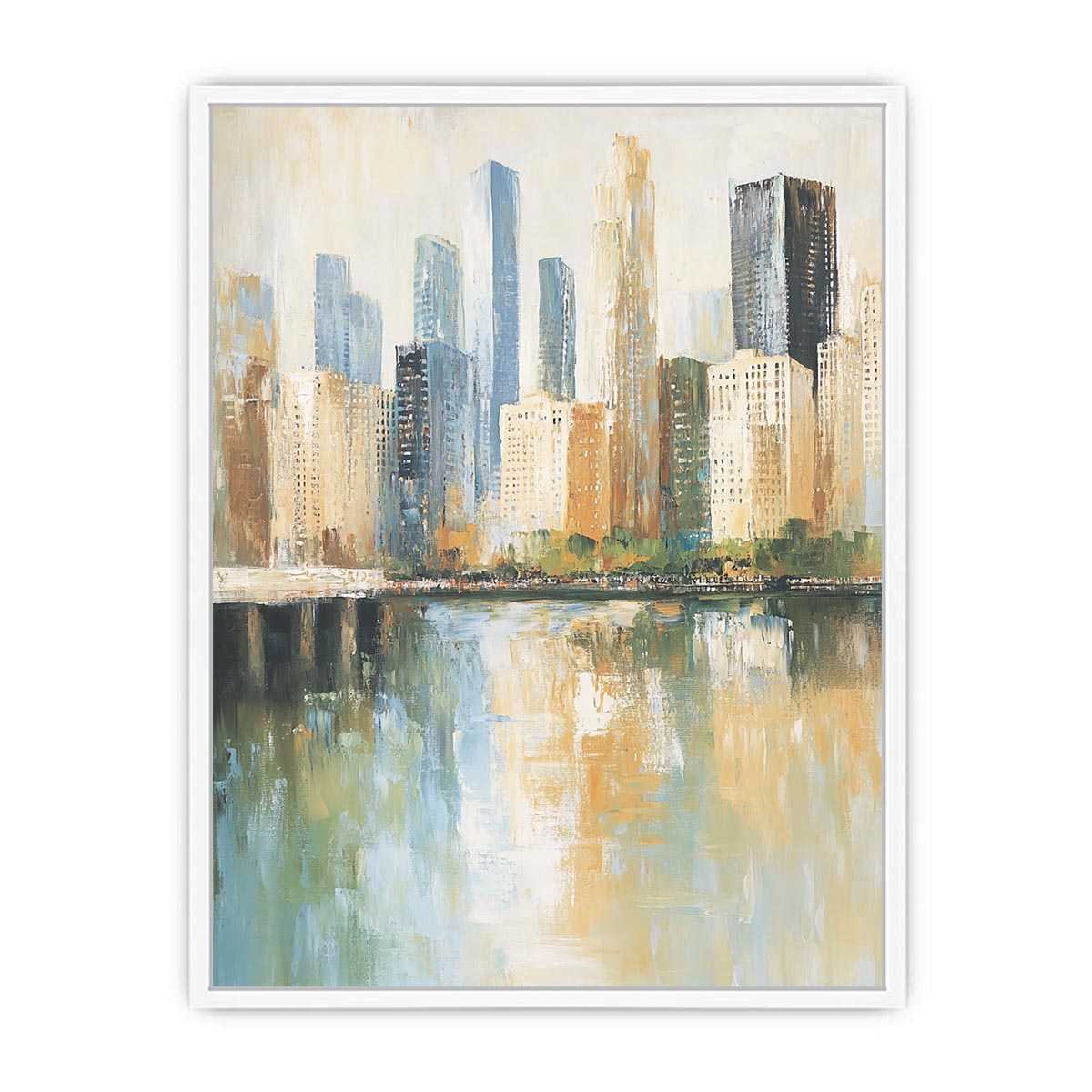 Cityscape Canvas Painting 