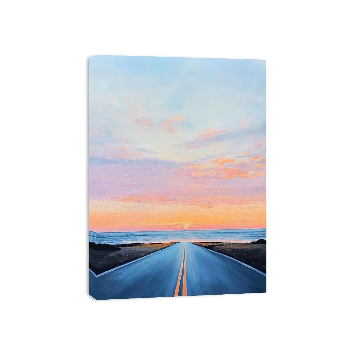 Road To Ocean Canvas Painting 