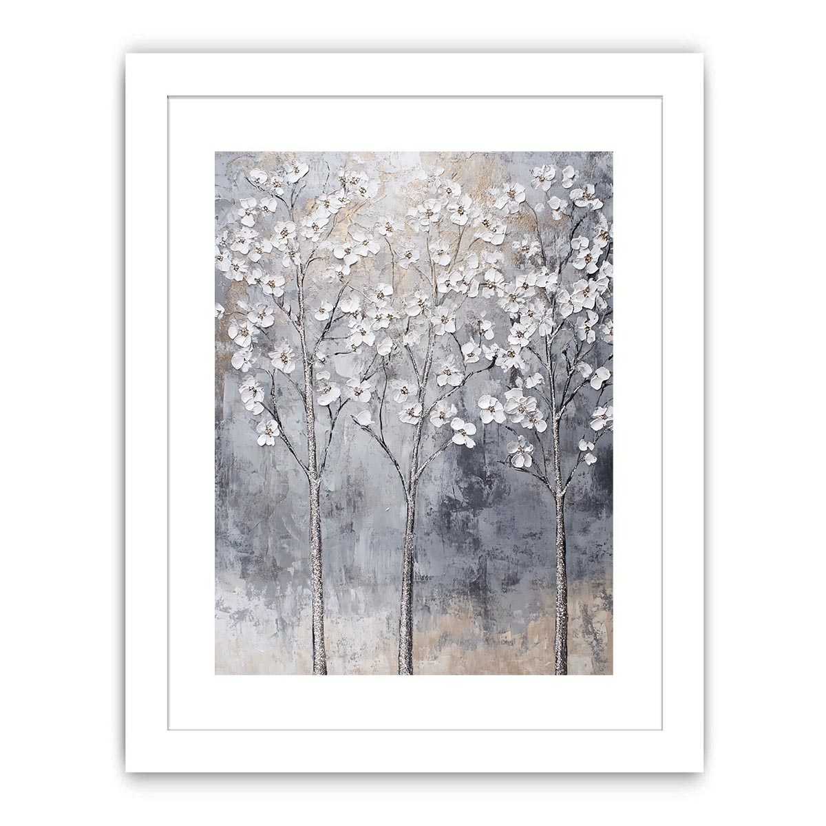 Silver Trees II Canvas Painting 