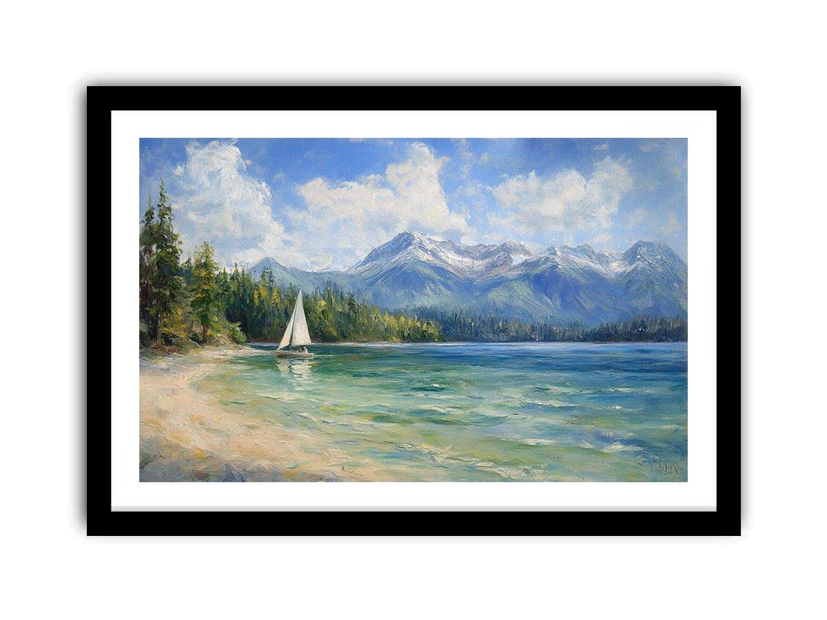Lakeshore Canvas Painting 
