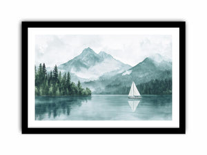 McDonald Lake Canvas Painting 