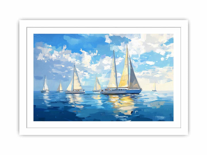 Sailing Boats Canvas Painting 
