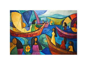 Picasso Inspired Oil Painting 
