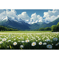 Alpine Mountain Oil Painting 
