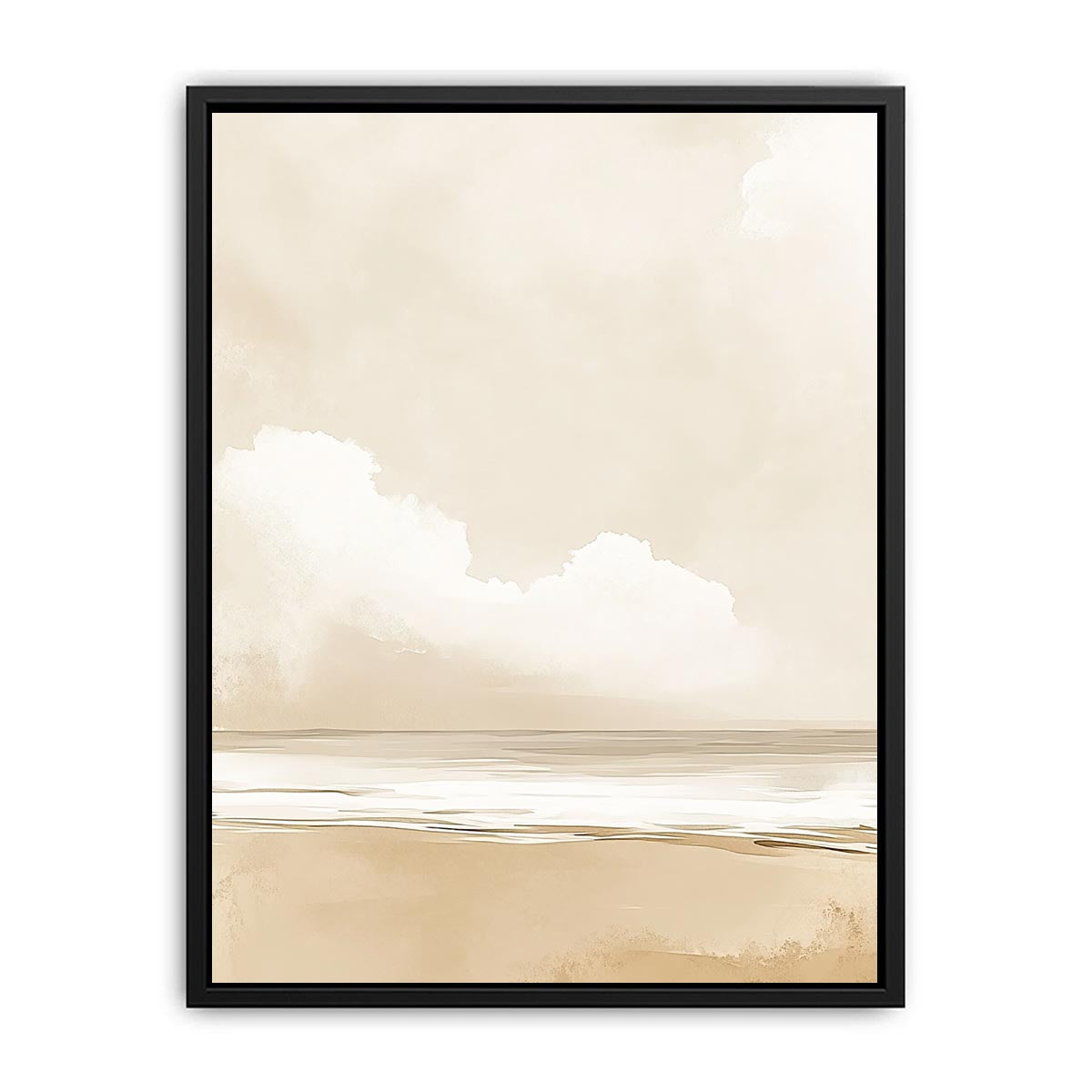 Minimalist Beach Canvas Painting 