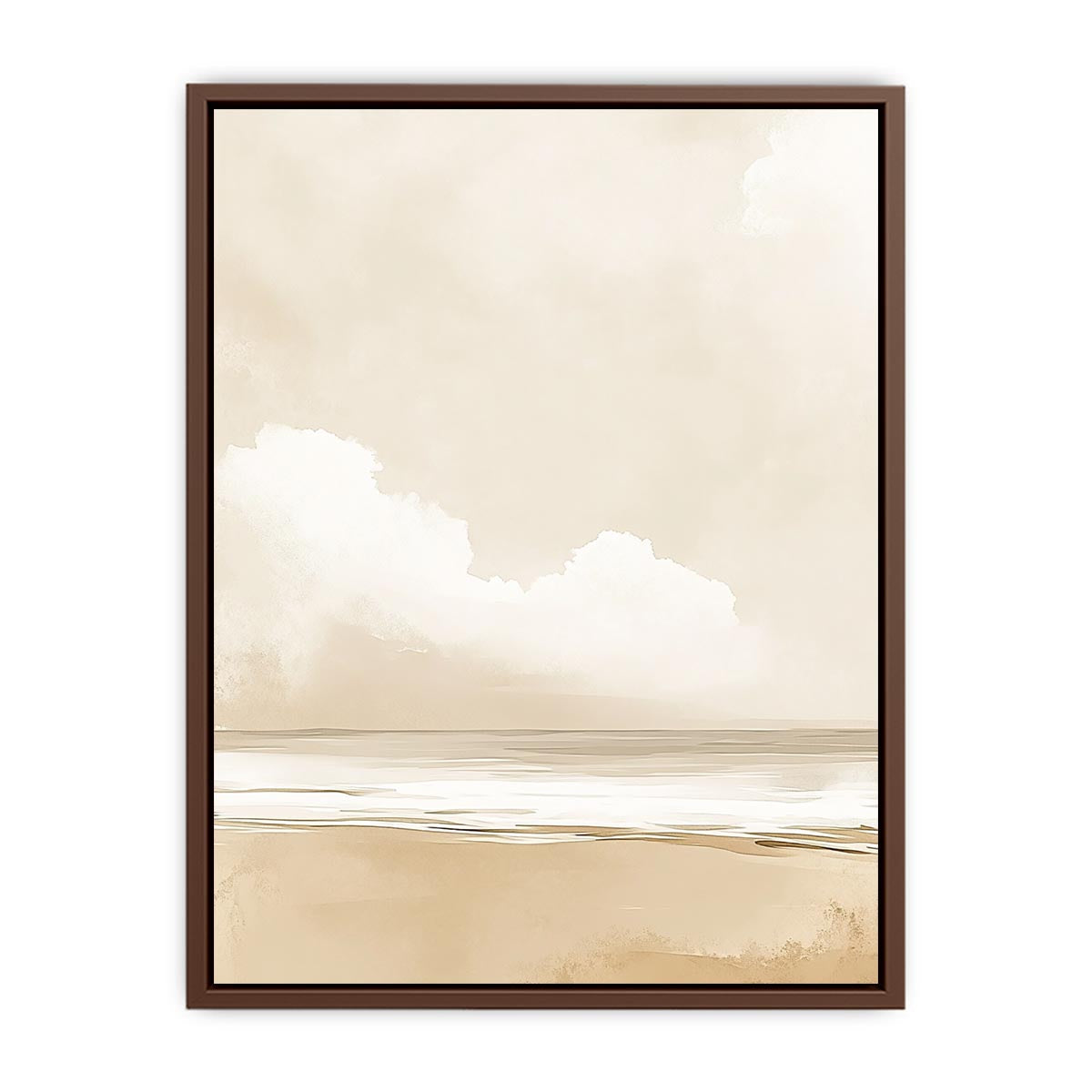Minimalist Beach Canvas Painting 