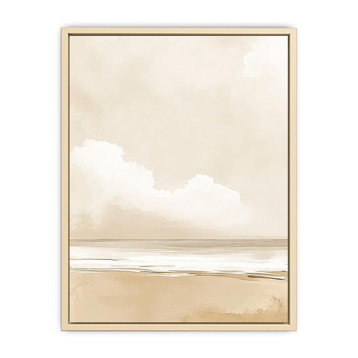Minimalist Beach Canvas Painting 
