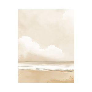 Minimalist Beach  Oil Painting 