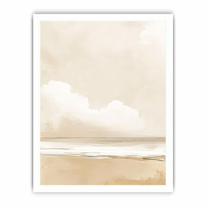 Minimalist Beach Canvas Painting 
