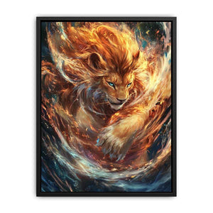 Magestic Lion Canvas Painting 