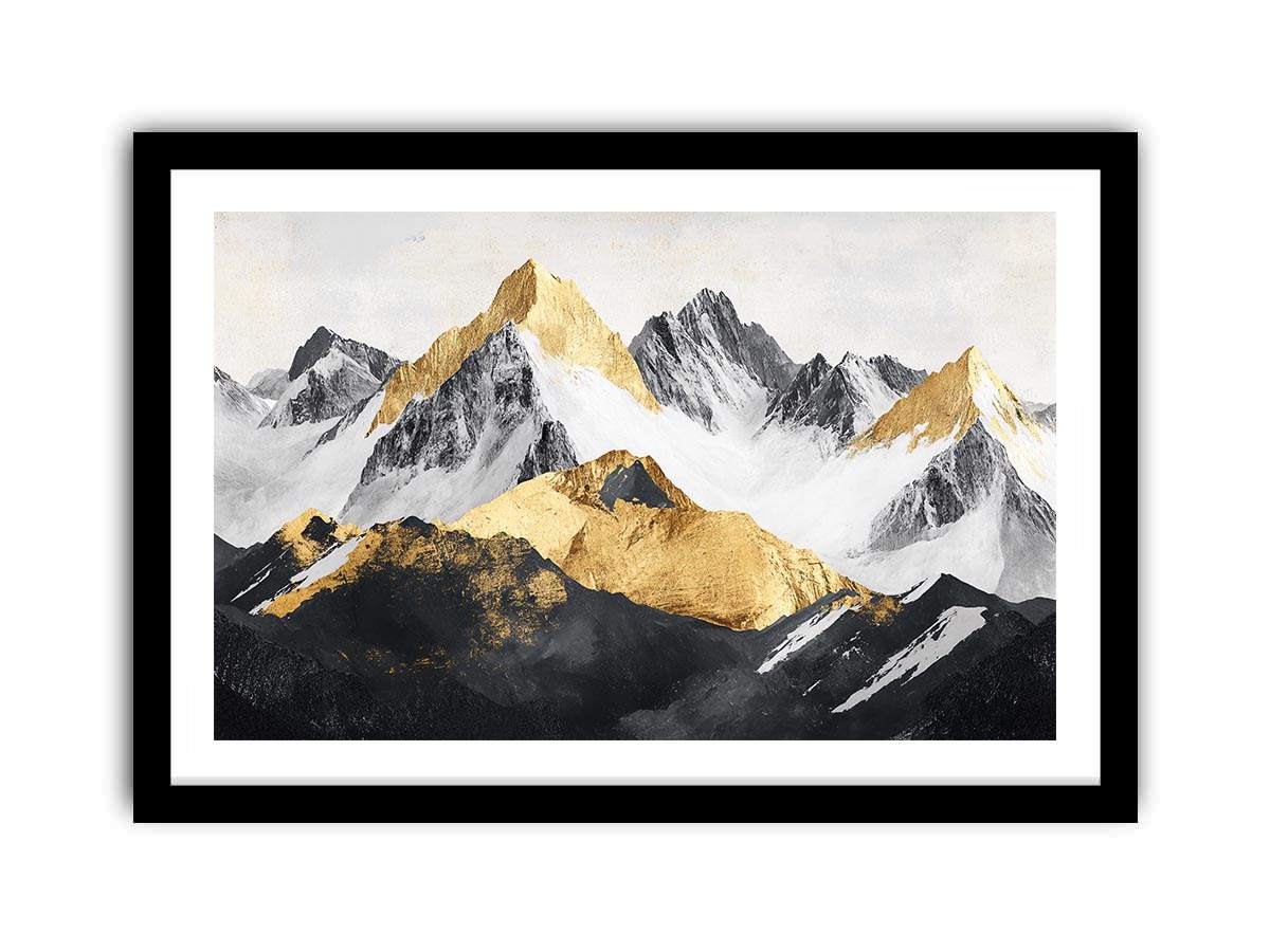 Mountain Range Canvas Painting 