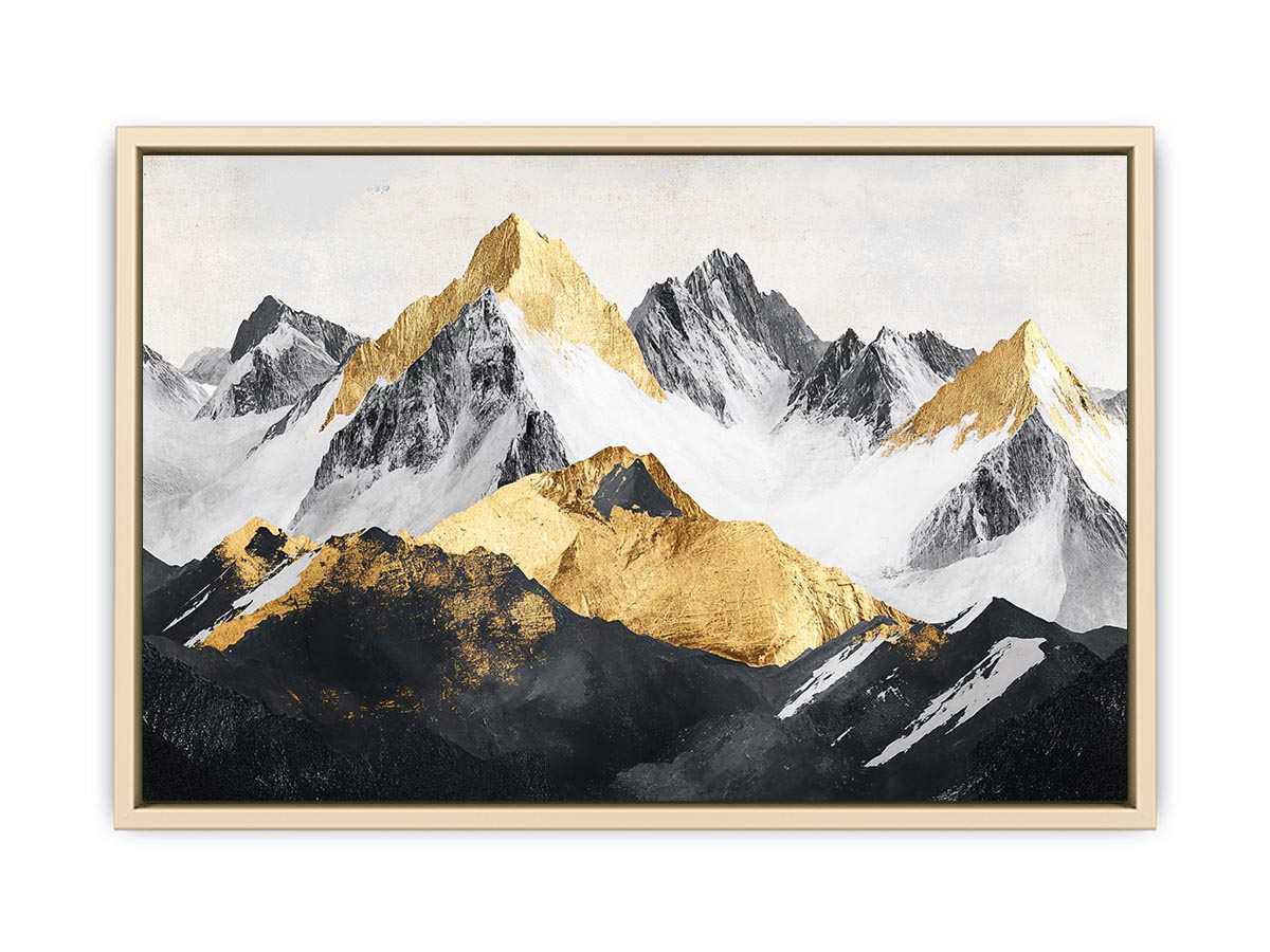 Mountain Range Canvas Painting 