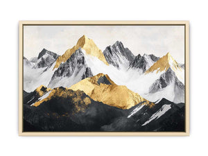 Mountain Range Canvas Painting 